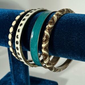 Vintage Enamel Bangle Set